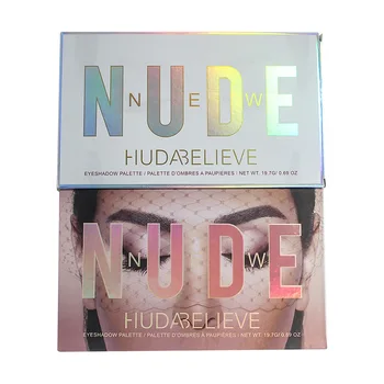 18 Cores Nude Brilhante Sombra Matte Maquiagem Glitter Pigmento Smoky Eye Shadow Pallete Impermeável Pó De 9 Cores Dos Cosméticos