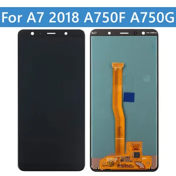 Display LCD Para Samsung Galaxy A7 2018 A750 SM-A750G SM-A750F SM-A750FN/DS A750F/DS A750GN Digitador da Tela de Toque Substituição