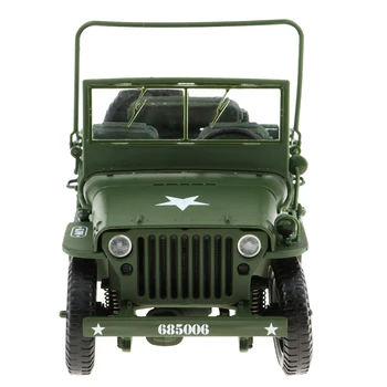 1:18 Willys Jeep JIPE Modelo de Carro Brinquedo Veículo Liga Fundido Presente de Criança