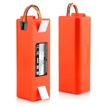 1pcs 14,4 V 5200 & 6500mAh Bateria de Lítio Aspirador de Substituição para XIAOMI Aspirador Vassoura de Peças de Acessórios