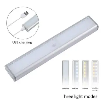 20 LEDs de PIR Movimento do DIODO emissor de Luz do Sensor Armário guarda-Roupa de Cama Lâmpada LED Em Gabinete Noite de Luz Para o Armário Escadas da Cozinha