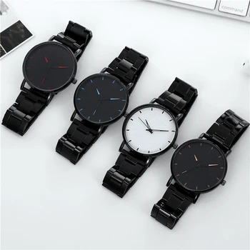 2021 Minimalista de Moda masculina Ultra Fina de Relógios de Homens de Negócios de Malha de Aço Inoxidável Correia de Relógio de Quartzo Relógio Masculino