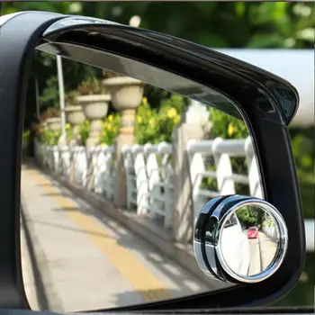 2pcs de 360 Graus HD Ponto Cego do Espelho Ajustável do Carro Retrovisor Espelho Convexo Para o Reverso do Carro de Ângulo Amplo Estacionamento de Veículos de Espelhos