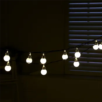 4.5 m 20 Luz da corda Led Exterior Luzes de Fadas Ue Plug Lâmpadas Pátio com Jardim de Casamento Decoração de Natal de Cadeia Leve Impermeável