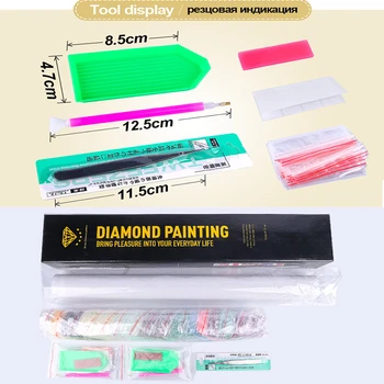 5D DIY Diamante Pintura, Ponto Cruz Coloridas Leão Bordado de Diamante de Rodada Completa Diamante Mosaico Rodada de decoração de casa de caseiros