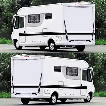 5pcs Motorhome Carro Listras de Adesivos de Vinil Van de Acampamento para o Roulotte Caravana RV Decalques Adesivos