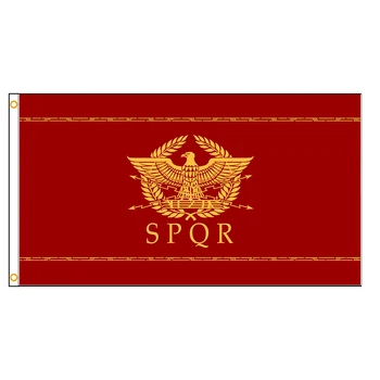 90x150cm Império Romano do Senado Povo De Roma Águia SPQR Bandeira