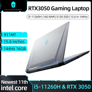 911MT de Jogos para computador Portátil RTX3050 Intel Core i5 11 Gen 11260H Laptop 15 6 polegadas 144Hz Office Notebook do Windows 10 16G 512G SSD IPS FHD