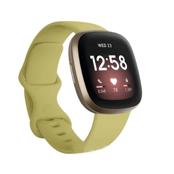 A Banda de Silicone para Fitbit Versa 3 Smart Watch Duplo-Buck Impermeável Pequenas Mulheres Grandes Homens Pulseira de banda para o Fitbit Sentido correia