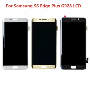 Adequado para Samsung Galaxy S6 Borda Mais G928 tela LCD touch screen digitalizador Com quadro de linhas ou pontos negros