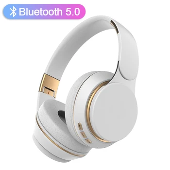 Alto Grau de T7 Fones de ouvido sem Fio Bluetooth 5.0 Fone de ouvido Dobrável Estéreo de Ruído Fones de ouvido Com Microfone Botão de controle do fone de ouvido