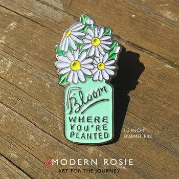 Bloom Onde Você está Plantado - Colecionáveis Esmalte Pin de Lapela o Emblema Pinos