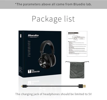 Bluedio T7 Além de Auscultadores de Cancelamento de Ruído Ativo Smart Bluetooth 5.0 Fone de Cabeça AI de Reconhecimento de Rosto Fone de ouvido sem Fio t7+