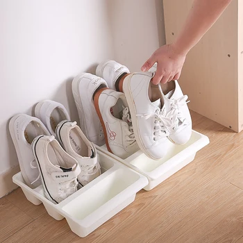 Caixa De Sapato Criativo Vertical Sapato De Armazenamento De Caixa De Plástico Organizador De Poeira Sapato Titular Para A Home Do Sapato Cabide Casa De Ferramentas De Armazenamento