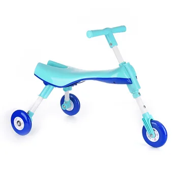 Crianças Balanço de Scooter Triciclo de Bicicleta, Carrinho de criança de Bebê Interior para Crianças, ao ar livre Doki Brinquedo Dobrável E Portátil Triciclo