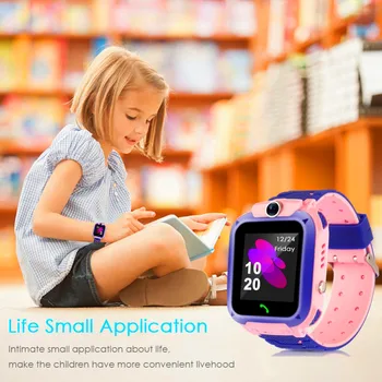 Crianças Smart Watch Crianças de Telefone do Relógio Smartwatch Para Meninas Meninos Com Sim Cartão da Foto à prova d'água IP67 Presente Para IOS, Android