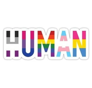 Dawasaru para Humanos, LGBT+ Adesivo Gráfico pára-choques Janela Doentes Decalque do Orgulho Gay, a Etiqueta,10cm