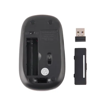 De 2,4 GHz com Receptor USB Slim Mini Rato Óptico sem Fio de Ratos para Computador PC de Moda Ultra-fino do Mouse Para Computador Portátil Atacado
