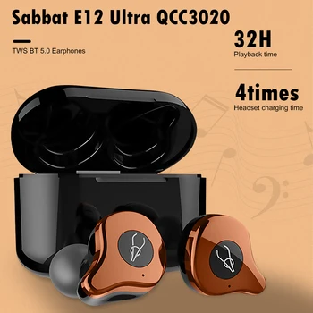 E12 Ultra QCC3020 TWS compatível com Bluetooth 5.0 Fone de ouvido sem Fio Estéreo de Fones de ouvido hi-fi Fone de ouvido Estéreo Esporte Impermeável Fone de ouvido