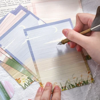 Embalado Pequeno Príncipe Paisagem Envelope Timbrado conjunto Criativo Retro Cartão de Presente de papel de carta Presente de Aniversário Deco Material