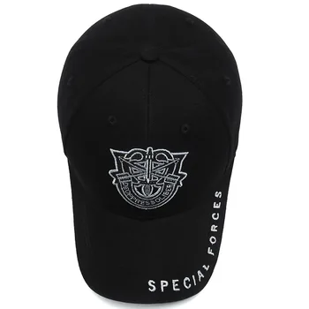 FORÇAS ESPECIAIS Bordados chapéu de maré versão coreana de moda pac man boné de beisebol de esportes ao ar livre chapéu militar casual selvagem chapéu de sol