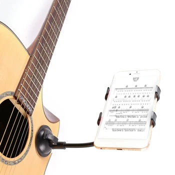 Guitarra Telefone Celular Grampo Suporte 360 Graus Rotatable Leve Portátil De Música Elementos Ventosa Suporte