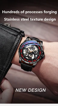Homens do relógio mecânico automático do relógio Ailang o design da marca oco de moda luminosa impermeável novo 2021 relógio masculino