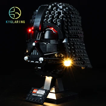 Kyglaring Iluminação Led Conjunto de Brinquedos de DIY para 75304 Estrelas Dark Lord Darth Vader Capacete Colecionáveis Construção de Guerras