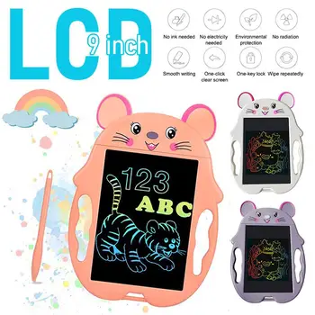 LCD Tela Eletrônica Escrever prancha de Desenho Tablet Digital Comprimidos Desenho Gráfico 9 Polegadas Coloridas Almofadas Para Criança Menino E Meninas