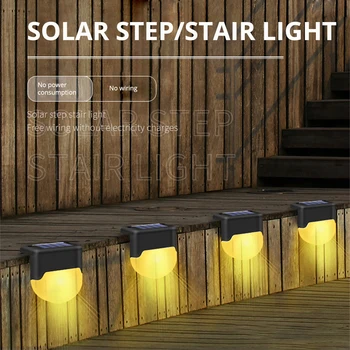 LED Solar de Escada de Luz de IP65 Impermeável Exterior do Jardim Passagem Terraço do Pátio, Passo a Passo Guardrail Luz Solar a Luz da Noite
