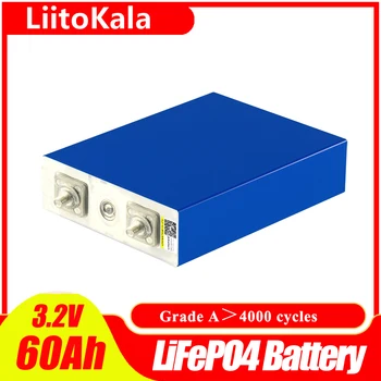 LiitoKala 3.2 v 60ah Lifepo4 Células de Alta 5C 300A Corrente de Descarga Bateria para Diy 12v Ebike Carro Barco Começar a Solar Motorhome Solar
