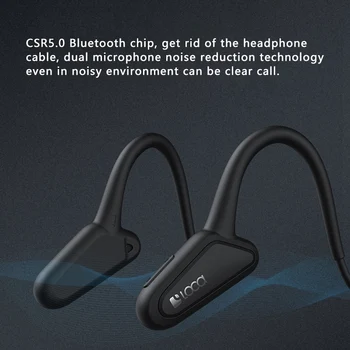 LOCA Z2 Osso Condução Auricular Bluetooth, Ipx4 Impermeável sem Fio Bluetooth Fone de ouvido para correr, Viajar