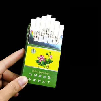 Lotus Rima Fina/Grossa Ramo de Limpeza de Pulmão para parar de Fumar Sem Nicotina e Tabaco Cigarros Chá Real Smok 10 Pcs