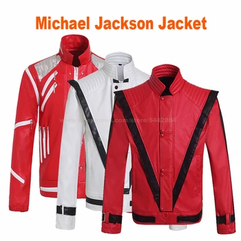 MJ Michael Jackson Casaco de Vencê-Lo Thriller Punk Jaqueta de Dança Outwear Coleção de Festa Cosplay Imitação Prop
