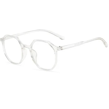 Mulheres Homens Aluno Polígono Óculos de Míope, Terminou Ultraleve PC do Quadro de Curta visão de Óculos de Prescrição -0.5 -1.0 Para -6.0