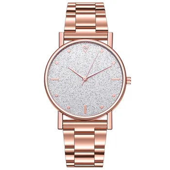 Mulheres Relógio de Ouro Rosa de Montre Femme relojes para mujer Simples Vintage Pequeno de Discagem Quartzo relógio de Pulso Feminino Relógio часы женские