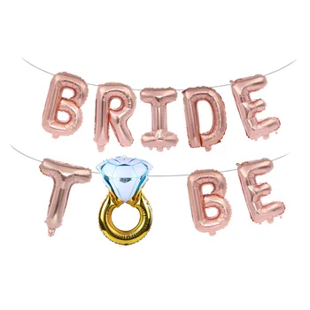 Noiva anel de diamante balão de terno noiva-a-ser noiva de casamento noivado de férias perder a Deputada decoração de balão