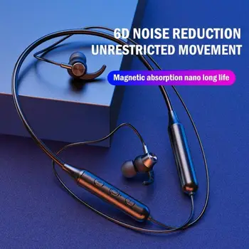 Novo Bluetooth 5.0 Fones de ouvido sem Fio Headphone Esportes Impermeável Fones de ouvido Fones de ouvido no Pescoço, pendurado de Metal Magnético Fone de ouvido Bluetooth
