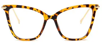 Olho de gato Armações de Óculos Mulheres 2021 Design da Marca transparente Glsses Quadro para os homens Grande armação de Óculos feminino de lente clara Espetáculo