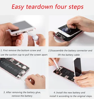 Original Da Xiong 4100mAh Bateria de Alta Capacidade Para o iPhone 7 Plus para iphone7 Mais bateria +Free Tools