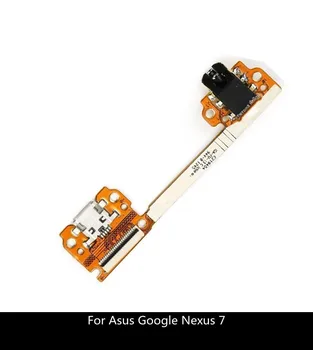 Para Asus Google Nexus 7 ME370T de Carregamento usb do cabo do Cabo flexível com Áudio Fone de ouvido Jack Peças de Reparo