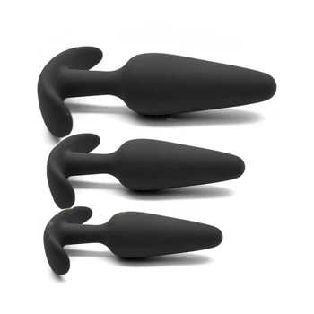 Pequeno plug anal em silicone define butt plugs anais vibrador de brinquedos sexuais para os homens/mulher iniciante erótico íntimo adulto do sexo plug ânus trainner