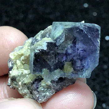 Pessoa famosa, fluorite mineral de pedra, anel decorativo veia cura geológica de ensino de amostra, o cristal de quartzo gem