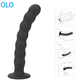 Plug Anal Massageador de Próstata Produtos do Sexo Vaginal Estimulador Com Forte Ventosa de Silicone Cordão Vibrador Brinquedos do Sexo para o Homem e a Mulher