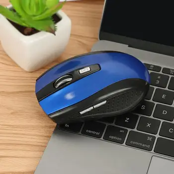 Profissional sem Fio de Jogo Rato com 2000 DPI Mini Receptor USB 10m de Trabalho Mouses Ópticos