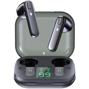 R20 Bluetooth 5.0 Fone de ouvido Operação de Toque de Fone de ouvido Bluetooth Com LED Display Digital Fone De Ouvido Auriculares Audifonos
