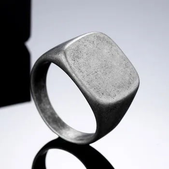 Restaurar 316L anel de Aço Inoxidável de Alta qualidade e Selo Sólido Motociclista Anel para homens moda Jóias