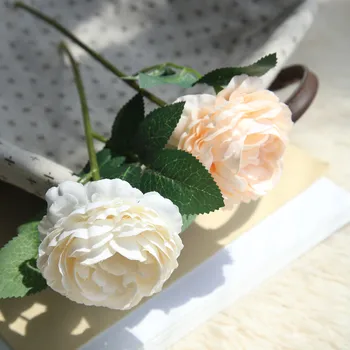 Rosa Flor Artificial, Falso Fantasma Rosas Flor, Buquê De Noiva Festa De Casamento Decoração Da Casa Noiva Segurando Flores Falso Rosa