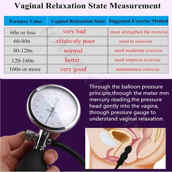 Sex shop vagina Pressão Relaxamento Estado Medição de Sexo Aperte máquina de Kegel psiquiatra ben wa bola de adultos brinquedos sexuais para a Mulher