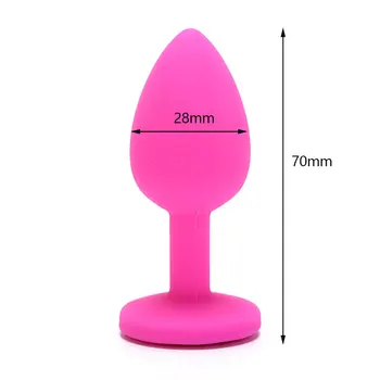 Sexy Silicone Plug Anal Massagem Adultos Brinquedos Sexuais Para As Mulheres Ou Com Os Homens Butt Plugs